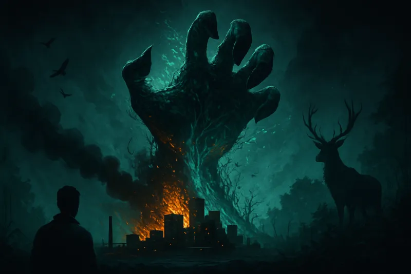 Illustration of the Nature Fights Back trope