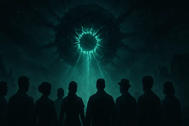 Illustration of the Humanity Must Unite trope